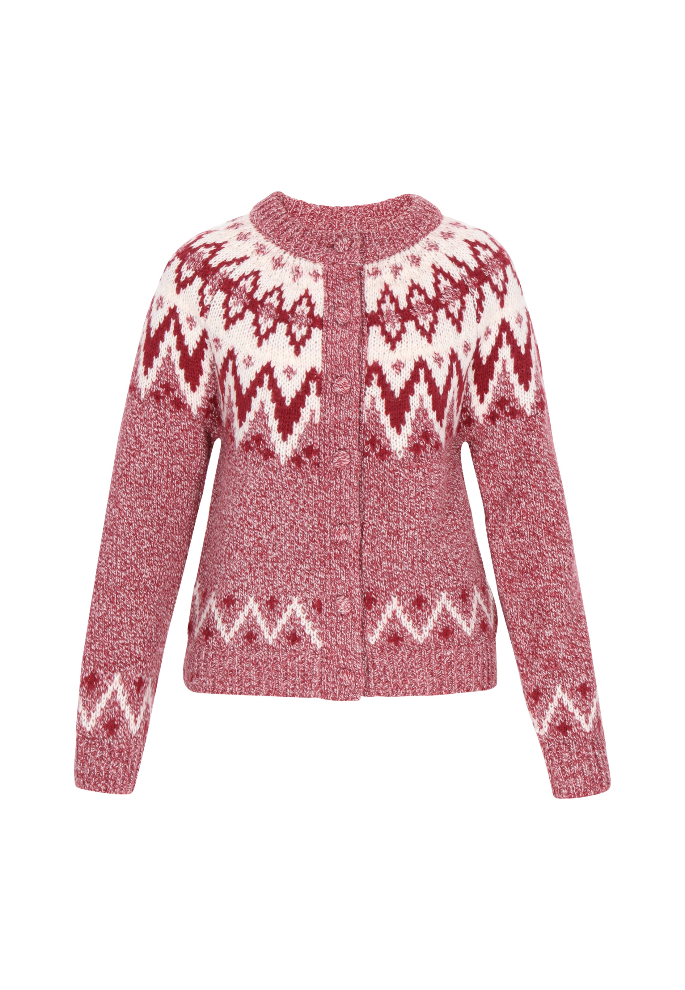 DreiMaster Vintage Gebreid vest in Rood: voorkant