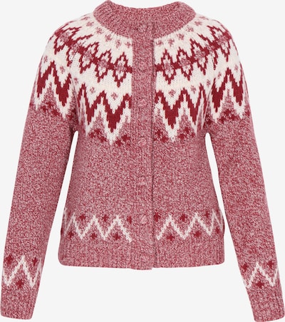 Kardiganas iš DreiMaster Vintage, spalva – tamsiai raudona / balkšva, Prekių apžvalga