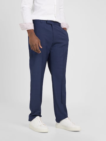 JOOP! Regular Pleated Pants 'Brad' in Blue: front