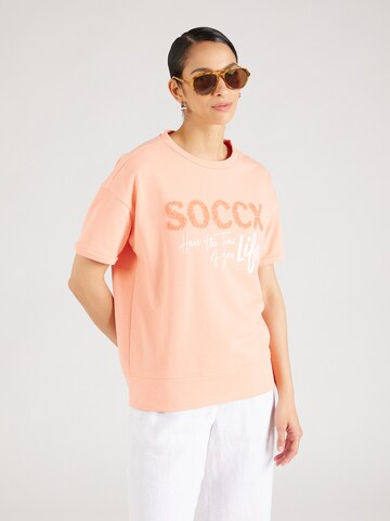 Soccx Sweatshirt in Orange: front