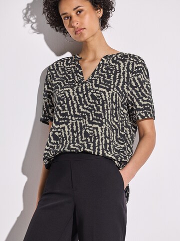 STREET ONE Bluse i sort