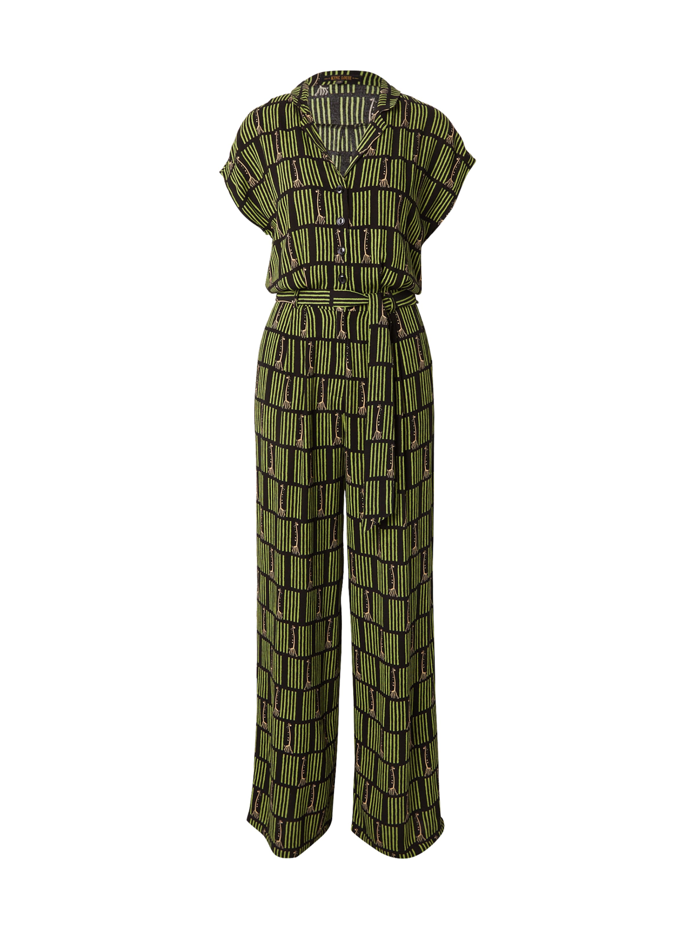 Tuta jumpsuit 'Maria Medina' di King Louie in nero: frontale