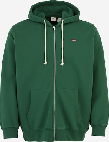 žalia Levi's® Big & Tall Megztinis be užsegimo 'ORIGINAL': priekis