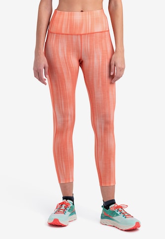 ICEBREAKER - Skinny Pantalón deportivo 'Fastray II' en naranja: frente