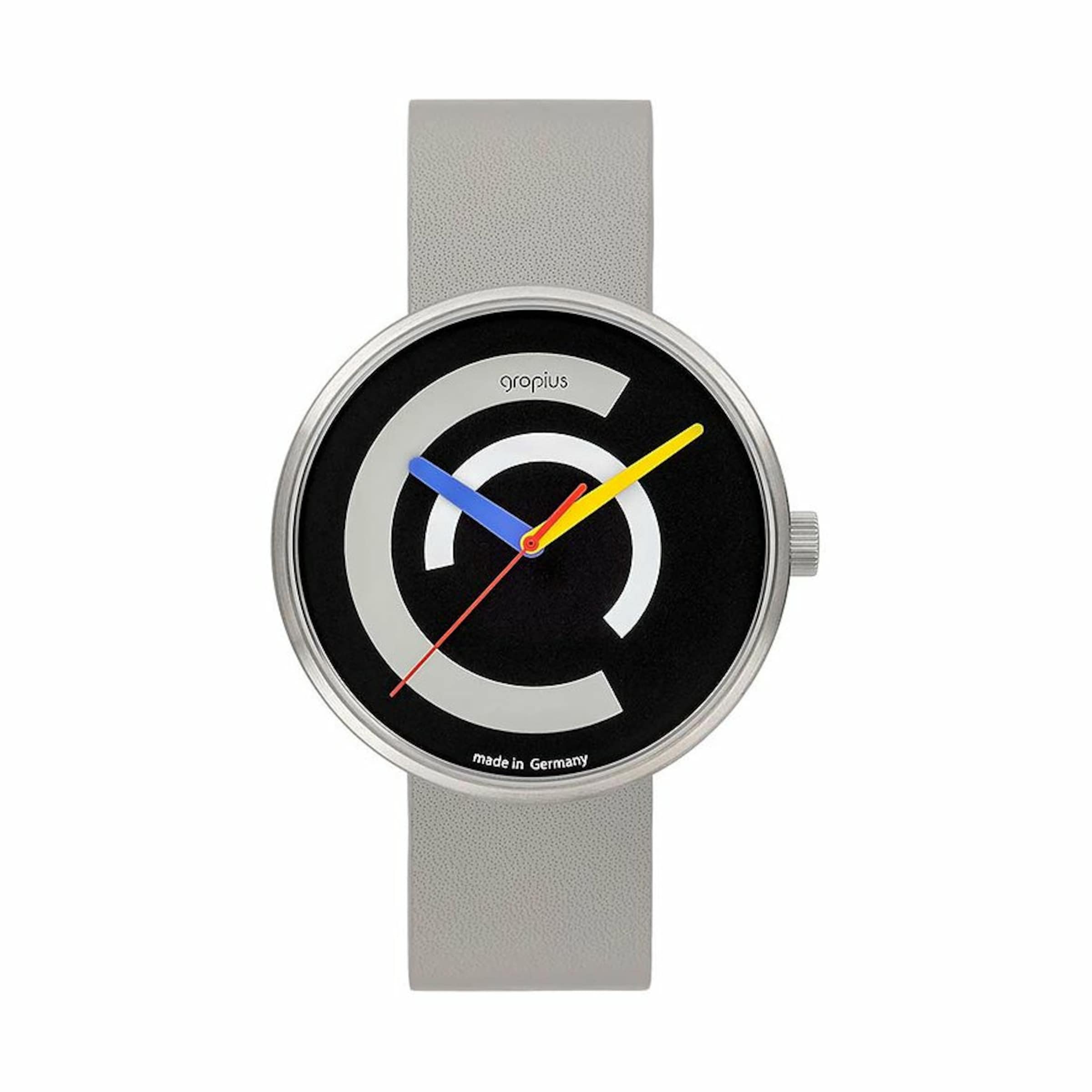 WALTER GROPIUS Analog Watch in Grey: front