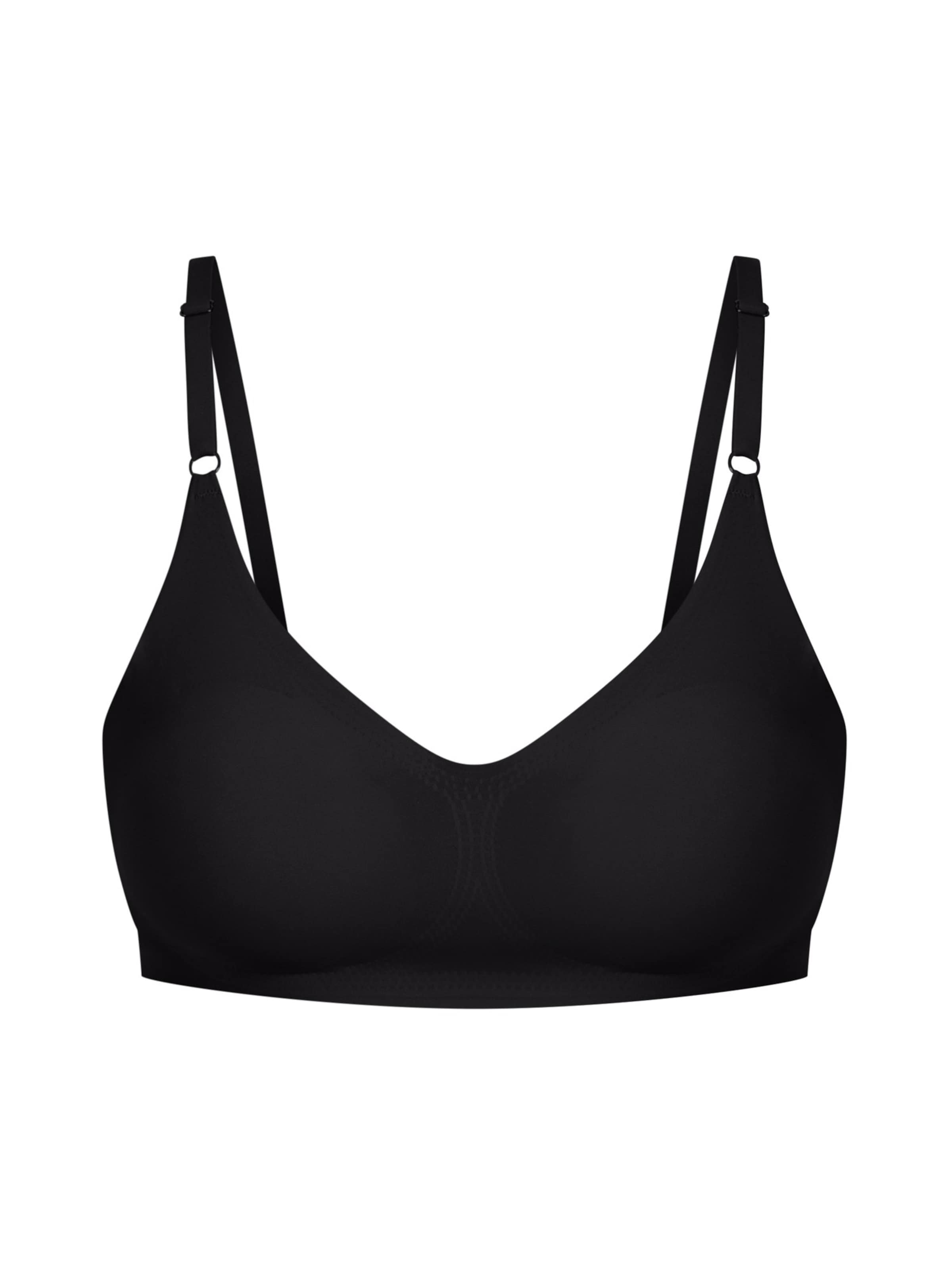 Smilodox Bralette Mit Cups Nysa Seamless in schwarz, Produktansicht