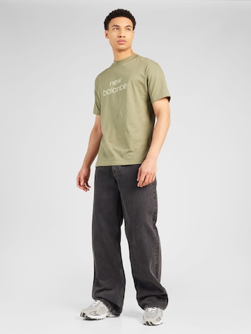 T-Shirt 'Linear' new balance en vert