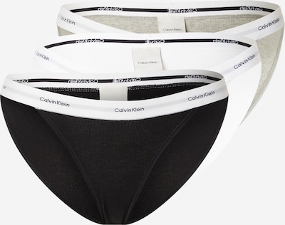 Moteriškos kelnaitės iš Calvin Klein Underwear, spalva – pilka / rusvai pilka / juoda / balta, Prekių apžvalga