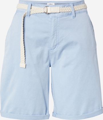 s.Oliver Chino in Blauw: voorkant