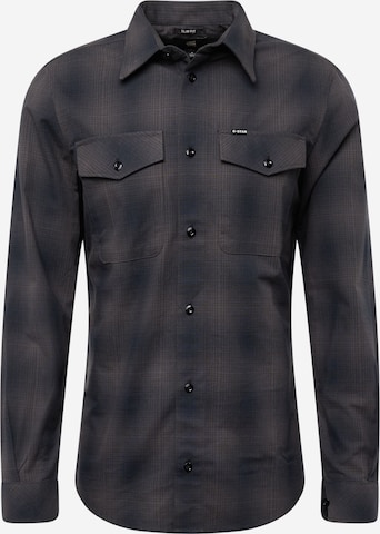 G-Star RAW Regular fit Button Up Shirt 'Marine' in Black: front