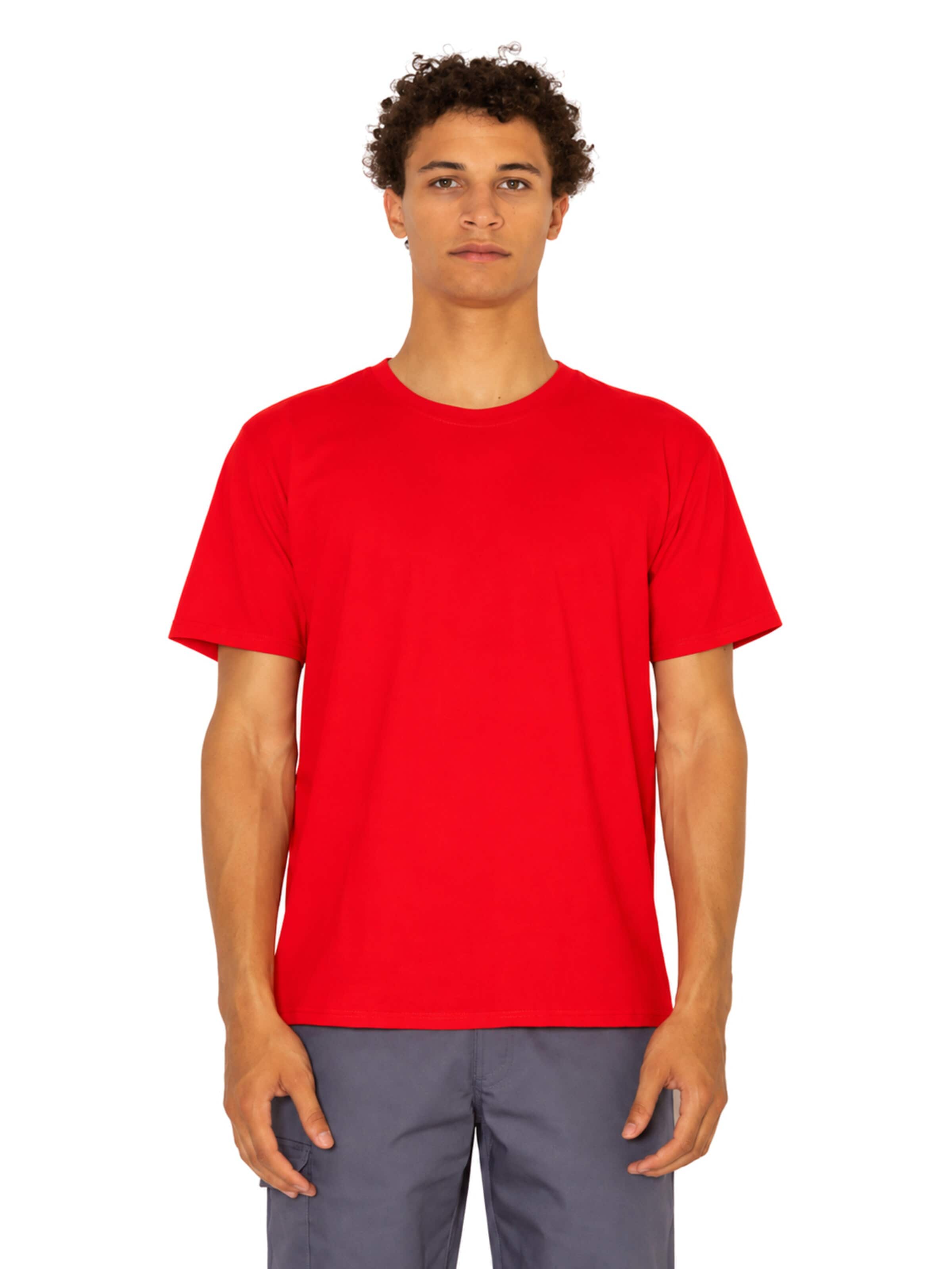 FRUIT OF THE LOOM Shirts 'T-shirt' i rød