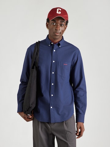 GANT Regular fit Srajca | modra barva: sprednja stran