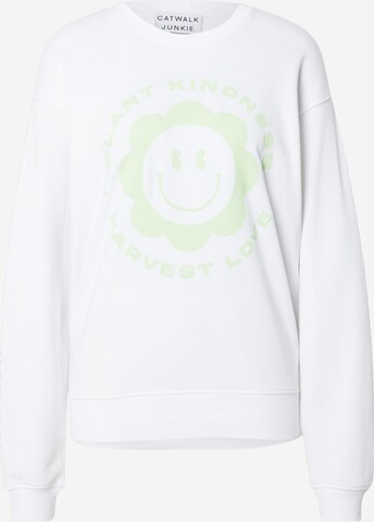 CATWALK JUNKIE Sweatshirt in White: front