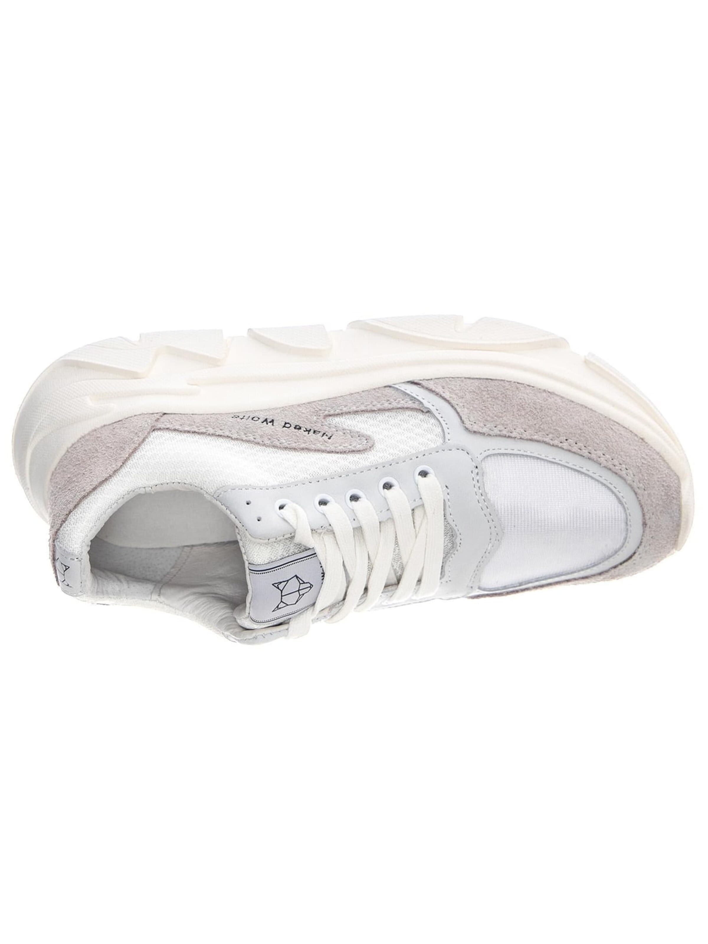 Scarpa stringata sportiva 'Waves Sneakears' di NAKED WOLFE in bianco