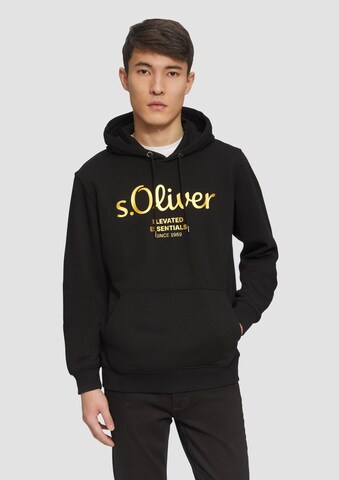 s.Oliver Sweatshirt in Black: front