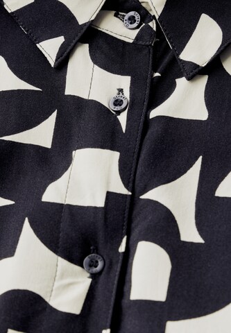 STREET ONE Gemusterte Hemdbluse in Blau