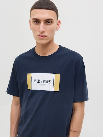 JACK & JONES Tričko 'JJHAYATO' - Modrá