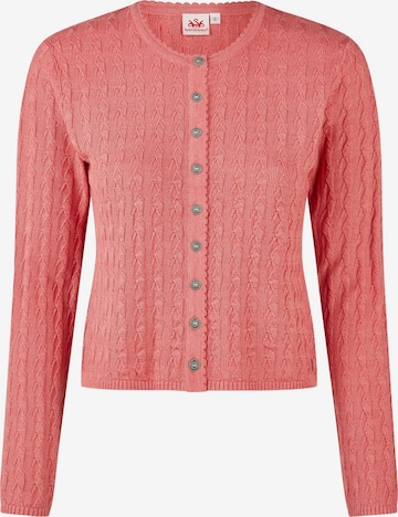 SPIETH & WENSKY Gebreid vest 'Hummeltal' in Rood: voorkant