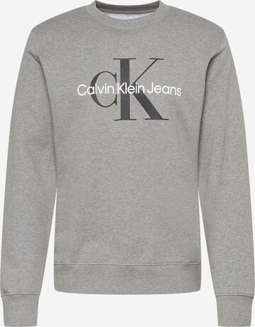 Calvin Klein Jeans Sweatshirt in Grey: front