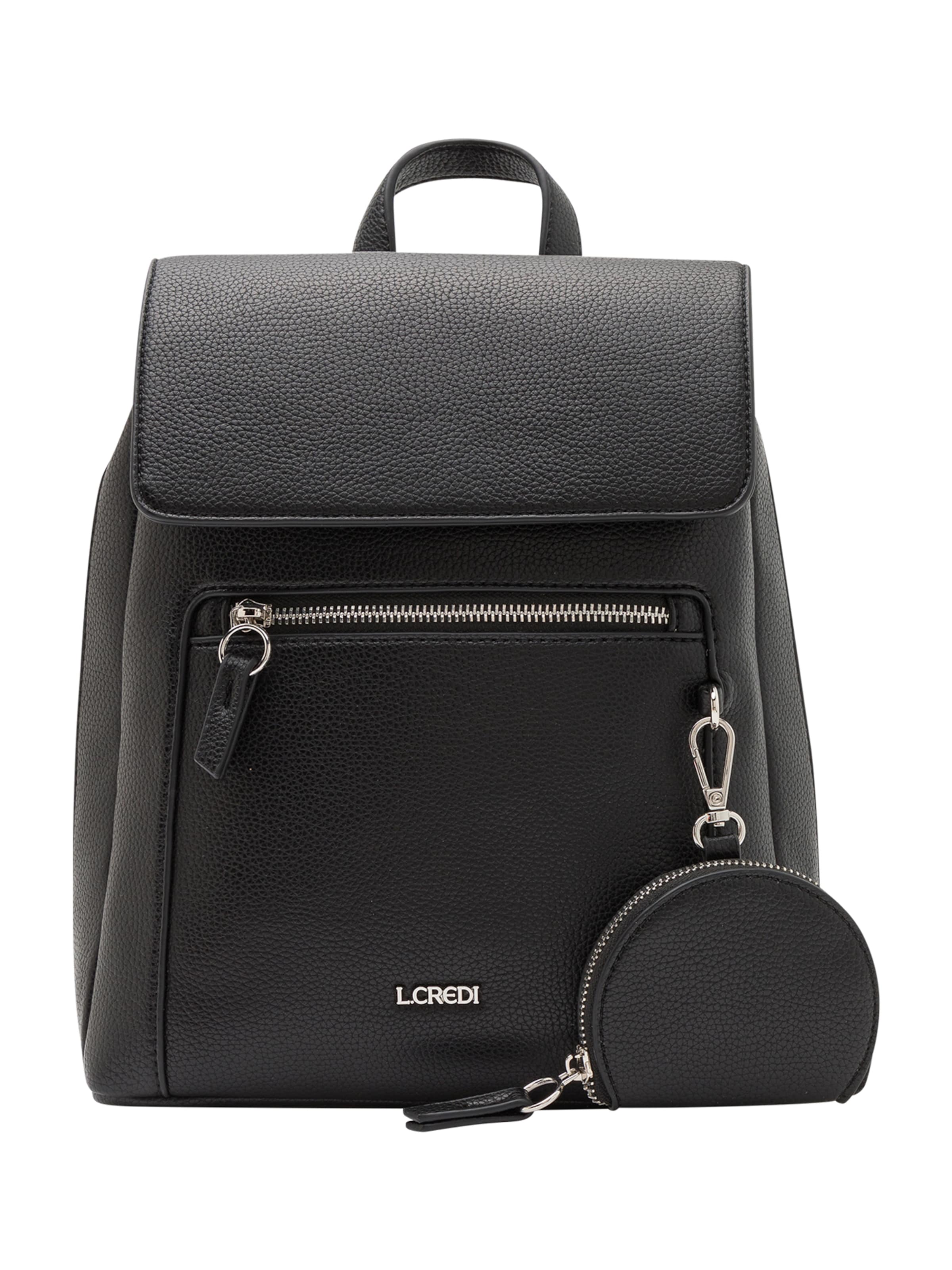 L.CREDI Batoh 'Ninina' – černá: přední strana