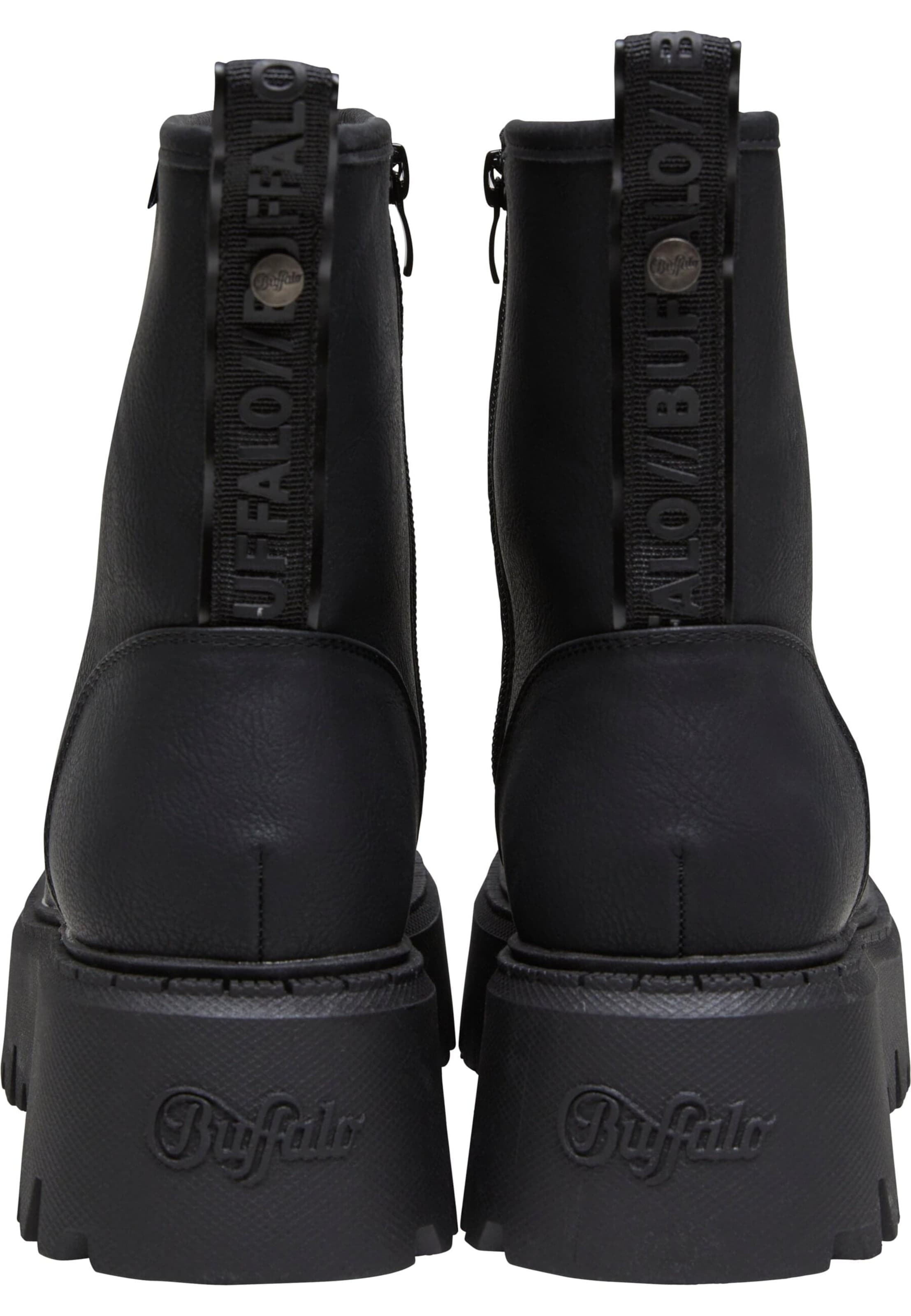 BUFFALO - Botim 'Aspen' em preto