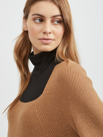 VILA Knitted dress in Brown