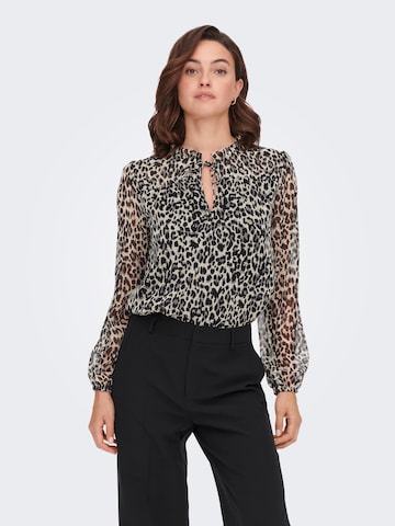 ONLY Blouse 'DITSY' in Zwart: voorkant