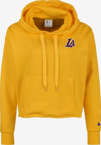NIKE Athletic Sweatshirt 'NBA Los Angeles Lakers' in Yellow: front
