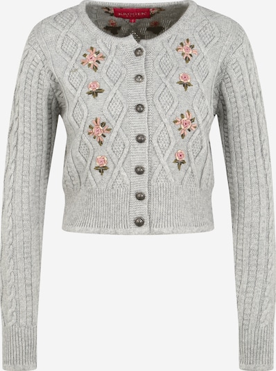 Krüger Madl Knit cardigan 'Jolina' in Light grey / Mixed colours, Item view