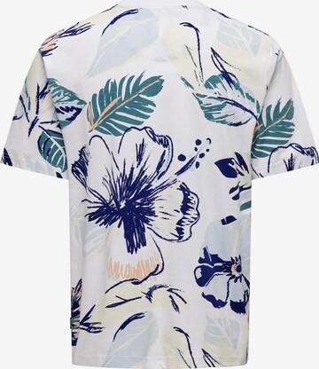 Only & Sons T-shirt 'ARTHUER' i vit