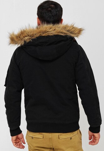 INDICODE JEANS Winter Jacket 'Pennington' in Black