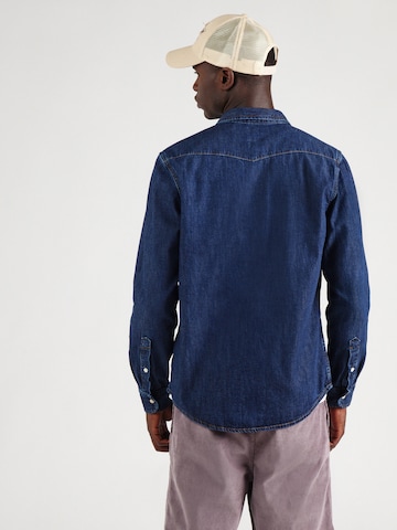 Lee - Ajuste regular Camisa 'Western' en azul