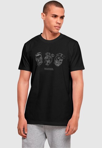 ABSOLUTE CULT T-Shirt 'Deadpool - Zombie Head' in Schwarz: Vorderseite