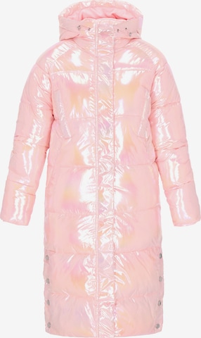 Manteau mi-saison MYMO en rose : devant