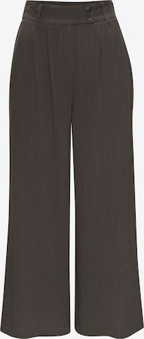 Wide Leg Pantalon à pince LASCANA en vert : devant