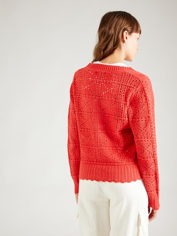 Pepe Jeans Knit Cardigan 'GRACE' in Red