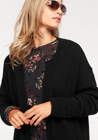Aniston CASUAL Strickjacke in Schwarz
