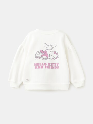 MANGO KIDS Sweatshirt 'HKHEART' in Weiß