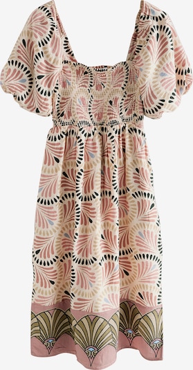 Vasarinė suknelė iš Next, spalva – smėlio spalva / alyvuogių spalva / ryškiai rožinė spalva / juoda, Prekių apžvalga