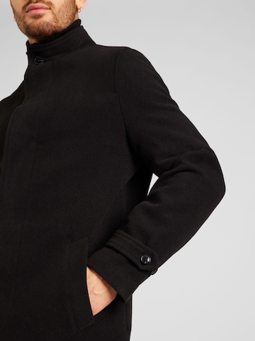 BURTON MENSWEAR LONDON Ανοιξιάτικο και φθινοπωρινό παλτό 'Funnel' σε μαύρο