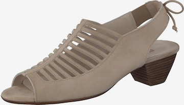 Paul Green Sandaal in Beige: voorkant