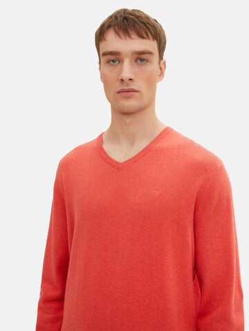 TOM TAILOR Regular Fit Pullover in Rot