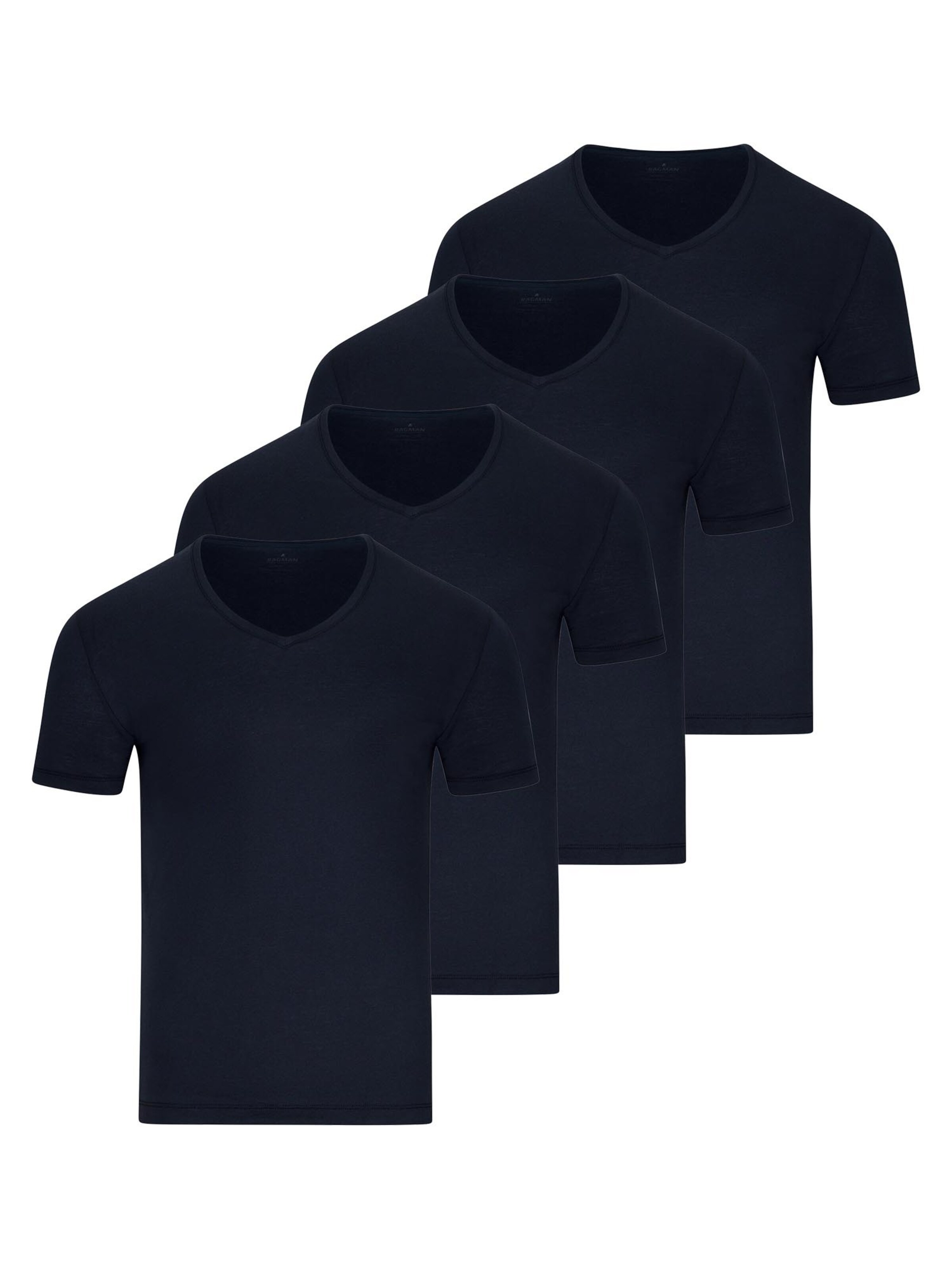 Ragman Undershirt 'Basic' in Blue: front