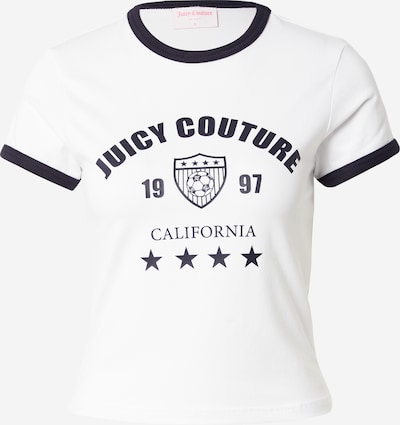Juicy Couture Majica 'The Arched Football Ringer' u crna / bijela, Pregled proizvoda