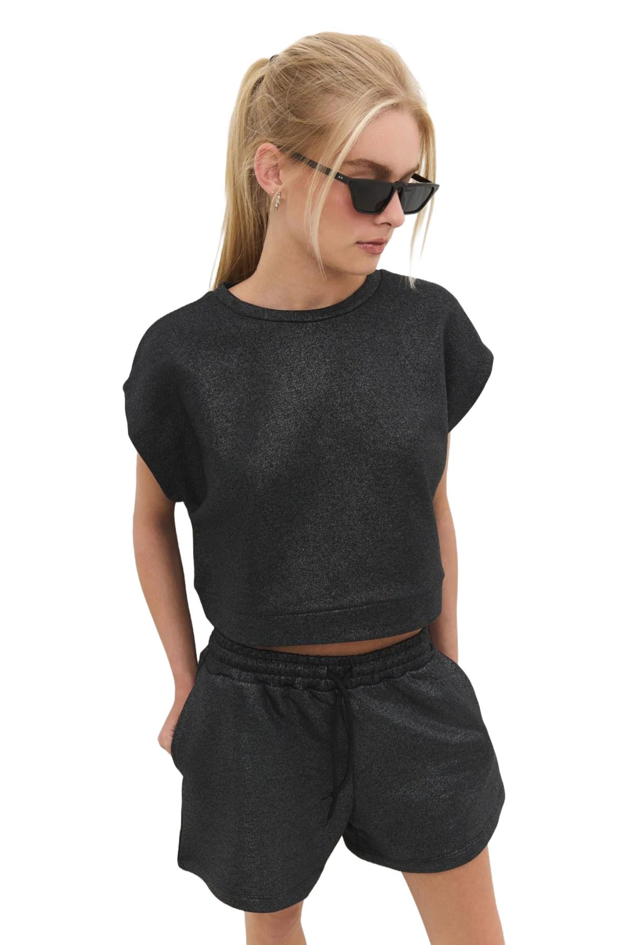 No Matter What Shirt in Black: front