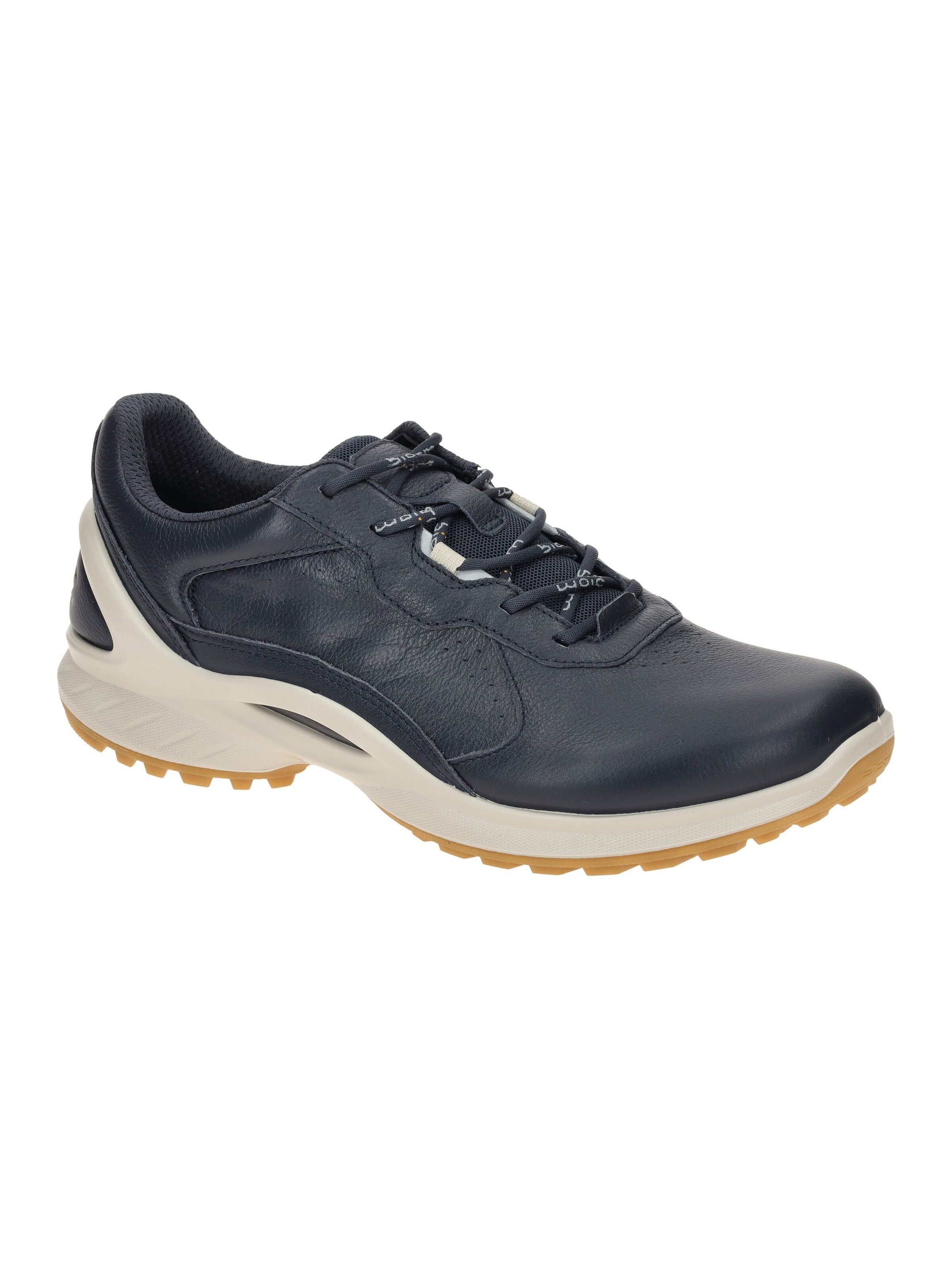 ECCO Athletic Lace-Up Shoes in Blue: front