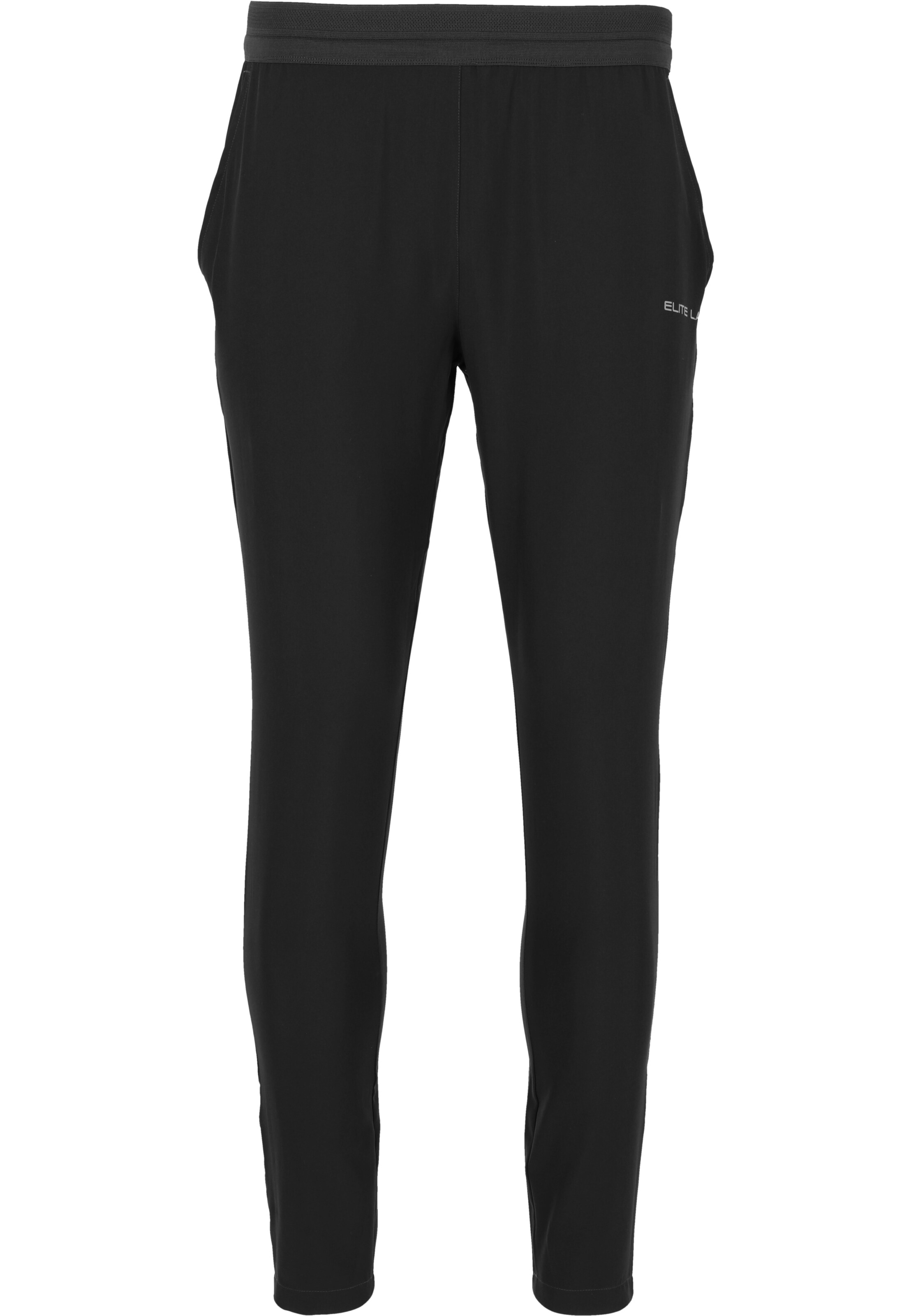 ELITE LAB Regular Outdoorhose 'Run' in Schwarz: Vorderseite