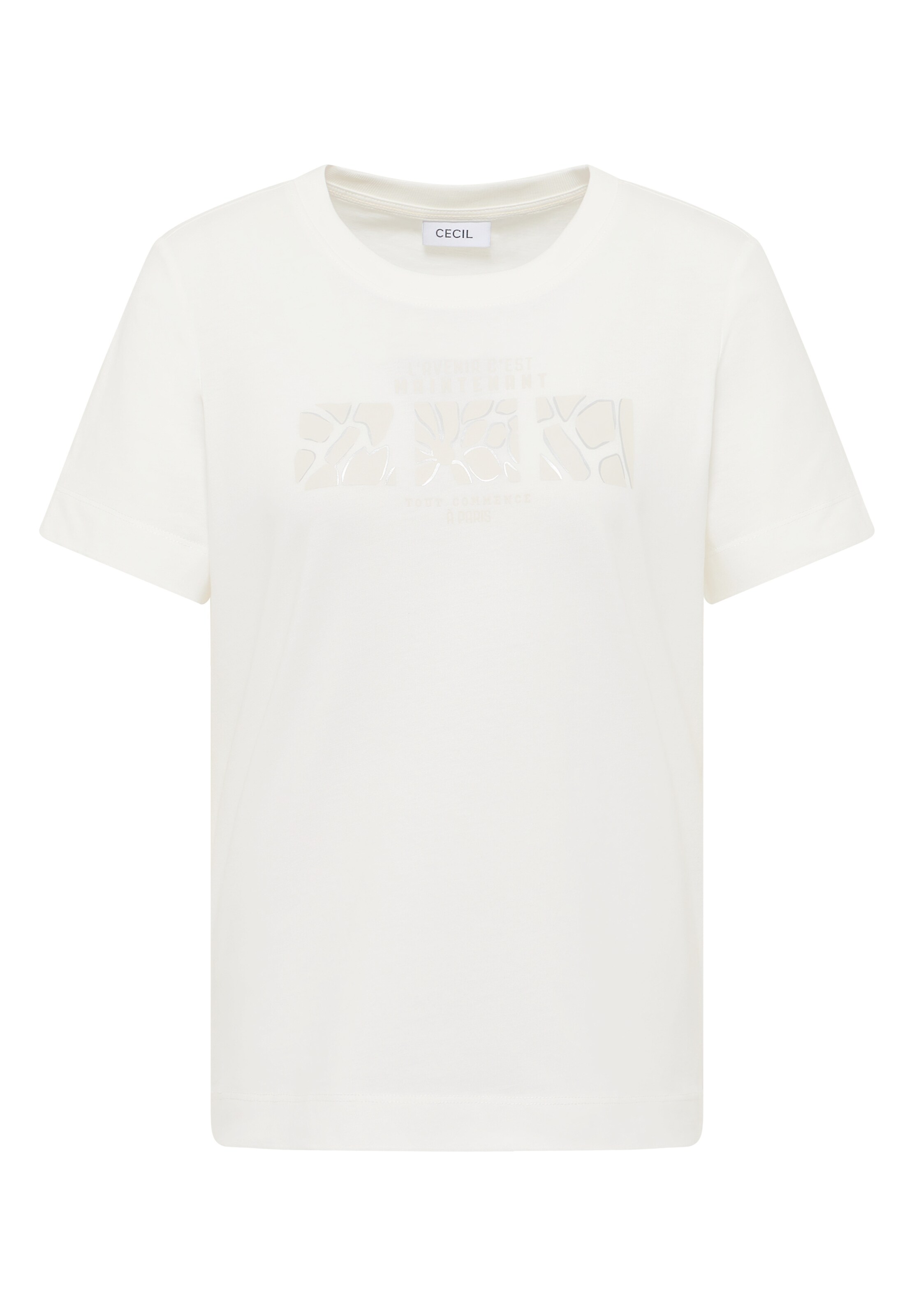 CECIL T-Shirt in Weiß: Vorderseite