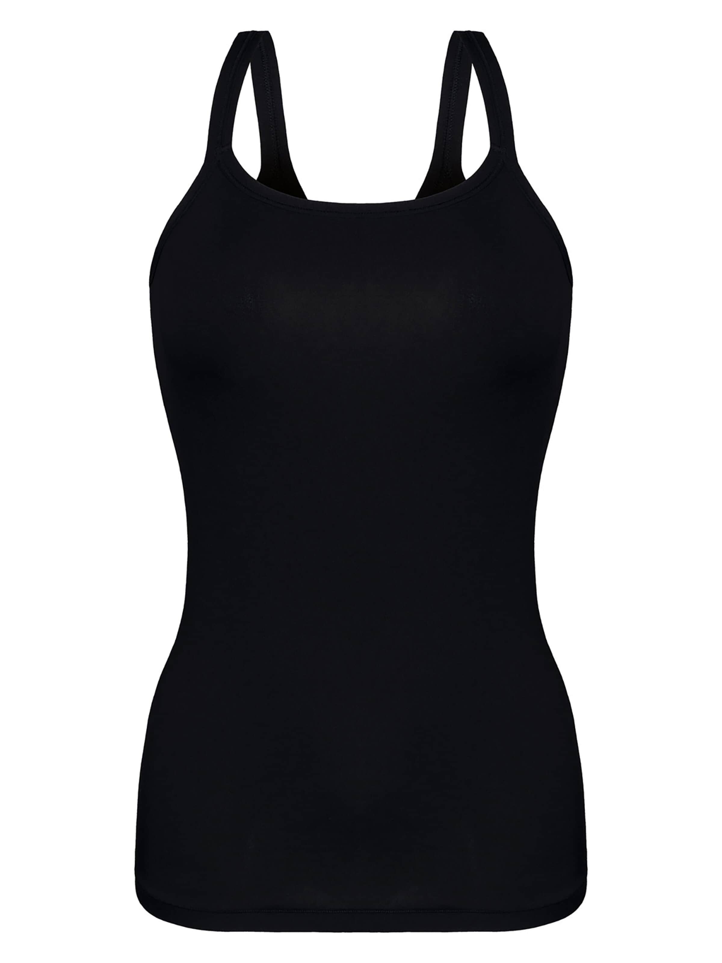 sassa Undershirt 'DAILY LOVE' in Black