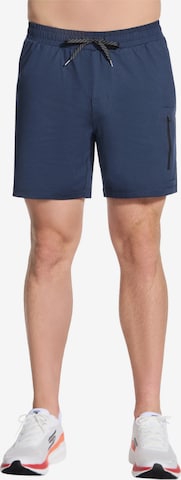 SKECHERS Workout Pants 'Weekend 7' in Blue: front